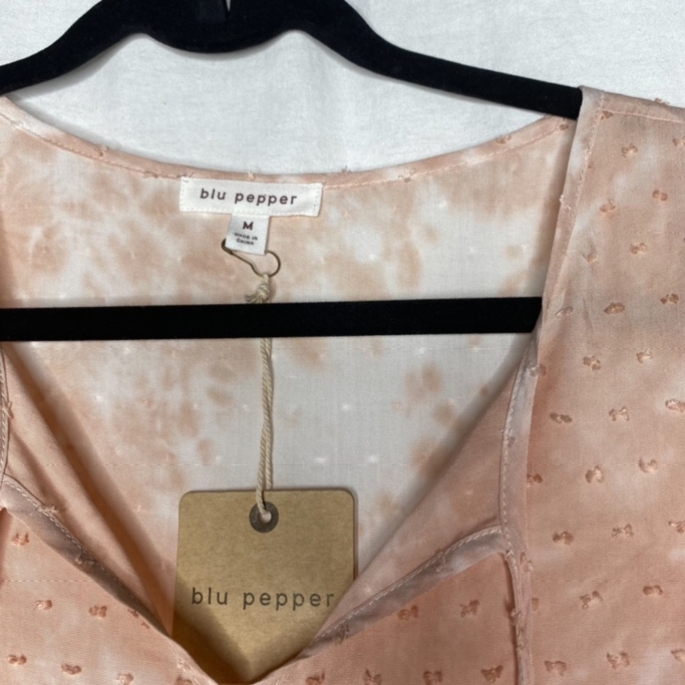 New with tags Blu Pepper embroidered tie dye top - Picture 7 of 11